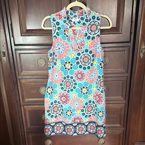 Crown & ivy size 2 ruffle neck dress